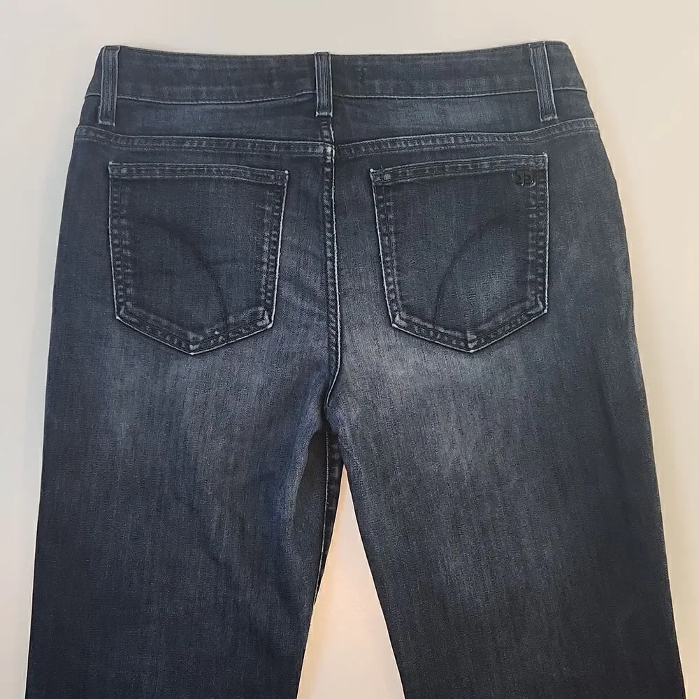Joe's Jeans Mid Rise Boot Cut Dark Wash Blue Jeans Women's Sz W 28 EUC NICE! - Picture 4 of 16